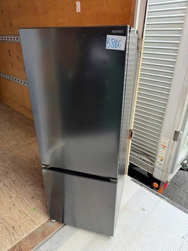 NO B866?福岡市内配送設置無料✨?ヤマダオリジナル 冷蔵庫 159L 右開き 2ドア 幅48.6cm 一人暮し向け 耐熱トップテ