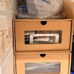 クラフト製シューズボックス 収納ボックス 複数個 無料の画像