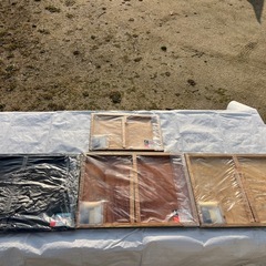 【未使用品】黒板450✖︎600耐水「工事名•工種•測点」、450✖︎600「8項目」2枚、300✖︎450 「工事名•工種•測点」の画像