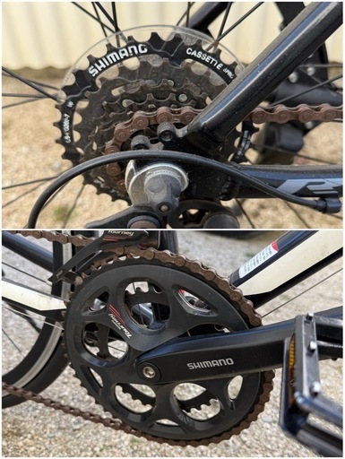 ロードバイク KAGRA 465mm SHIMANO変速 屋内保管 ライト・スタンド付　自転車