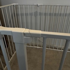 【無料！訳あり！】フリーステッチ スタイリッシュドッグサークル ホワイト 6枚セットの画像