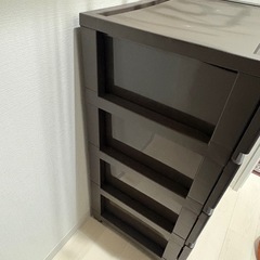 収納棚　ボックス　茶色の画像
