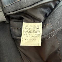 【美品】メンズ ジャケット Y6（Mサイズ）ブラック 無地 ビジネス の画像