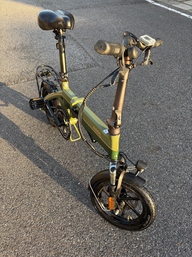 AiDDE 電動アシスト自転車 折りたたみ式 14インチ5段アシスト