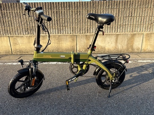 AiDDE 電動アシスト自転車 折りたたみ式 14インチ5段アシスト
