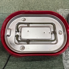 ♪4079  たこ焼き器 ホットプレート 電気 着脱式2枚プレート AOPX-BP1281 (R) 動作品の画像