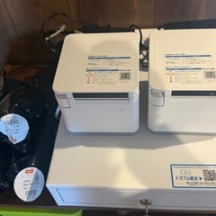 【店舗閉店】USENレジ機器セット｜レシートプリンタ2台＋キャッシュドロア＋レシート紙10巻の画像