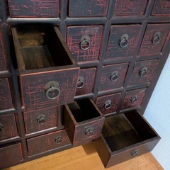 アンティーク　薬棚　　　の画像