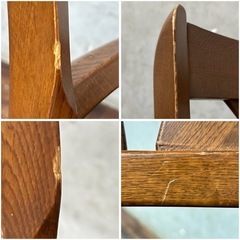 WN1/4 ダイニングチェア 2脚 セット W48×D48×H79cm 椅子 チェア リビング 店舗 カフェ ヴィンテージ アンティーク レトロ ★直接引取歓迎の画像