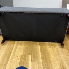 2人掛けソファー ファブリック グレーのご紹介です！の画像