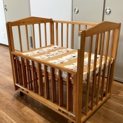 ベビーベッド【町田市再生家具】253636の画像