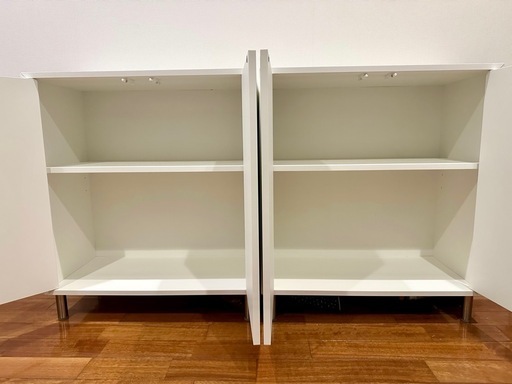 【美品】IKEA EKET エーケト　収納キャビネット ホワイト 2台セット 