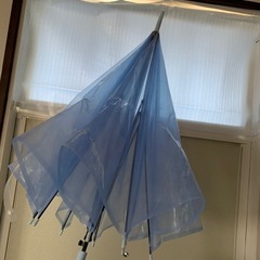 【今日まで】ジャンプ傘 ビニール ブルーの画像