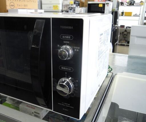 電子レンジ 2020年製 フラットタイプ 17L 東芝 ER-SM17 ホワイト とうしば ☆ 札幌市 北区 屯田