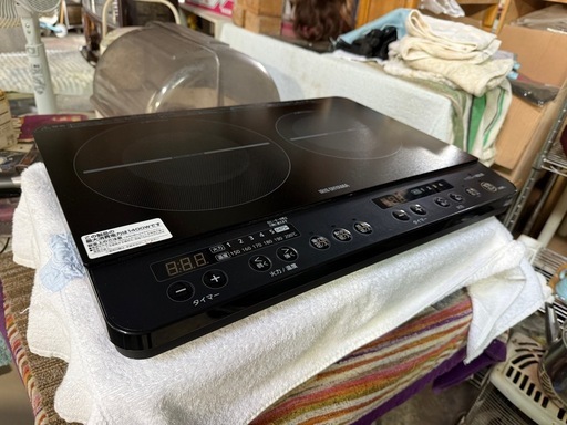アイリスオーヤマ 2口 IHクッキングヒーターIHK-W13B