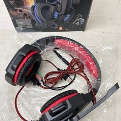 【未使用品】ゲーミング ヘッドホン ヘッドフォン 有線 PC周辺機器 アクセサリーの画像