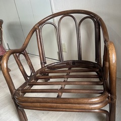 	木製 1人掛けチェア（ローチェア）✖︎2の画像