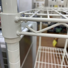 ☆ドリーム荒牧店☆ジモティー割引有☆【クリーニング済み】スチールラック WH/現状販売の画像