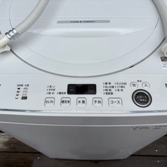 2022年製　SHARP　シャープ 5.5k 全自動洗濯機 ES-GE5F-Wの画像