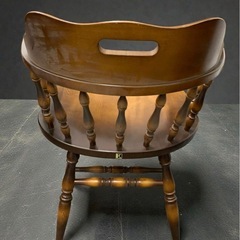 3.飛騨産業 キツツキ ダイニングチェア アームチェア 木製 椅子 サイズ約W610×D525×H705mm 自宅保管品 現状品の画像