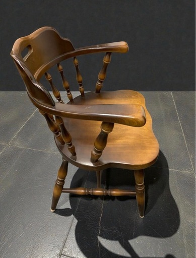 3.飛騨産業 キツツキ ダイニングチェア アームチェア 木製 椅子 サイズ約W610×D525×H705mm 自宅保管品 現状品