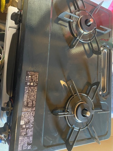 【比較的美品】リンナイ 都市ガスコンロ KG35NBKL グリル付 ホース付