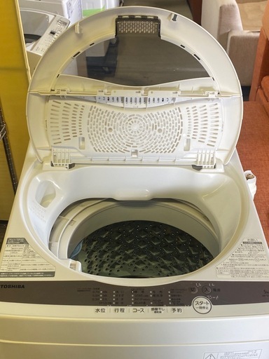 洗濯機TOSHIBA 東芝5kg AW-5G9 2021年製動作確認済み (ピース 