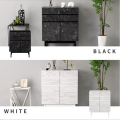 【無料】3/14.15.20お引き取り可能な方リビングボード チェスト 大理石 石目柄 収納 の画像