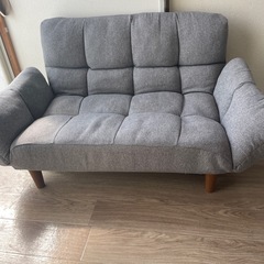 ニトリ 2人掛けソファ 幅120cm コンパクト ローソファの画像