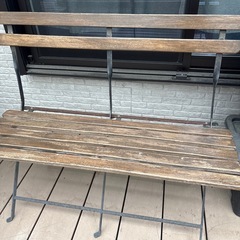 ベランダ用　ベンチ　サイドテーブルの画像