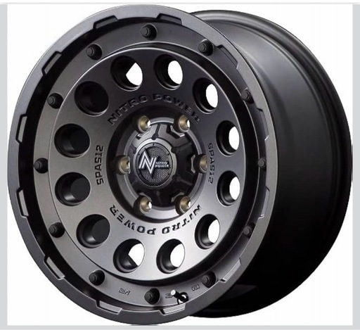 MID NITROPOWER H12 SHOTGUN (バレルブラック) アルミホイール 4本セット　新品未使用