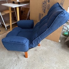 【A】コメリ ゆったり座れる 回転 ルームチェア  回転座椅子 高座椅子 アテーナライフ W680 D690-935 H760-860の画像