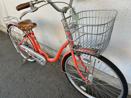 １２J16　ホームサイクル２６サイズ　カゴ、カギが新品です。　★自転車専門店の中古車です★　【消費税込み・防犯登録６００円込み