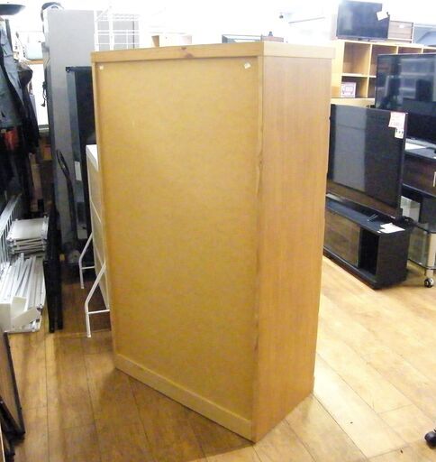 ニトリ タンス 幅80×奥45×高138.5cm チェスト 6段 箪笥 衣類収納 収納家具 木製 ハイチェストフジ 札幌市 厚別区