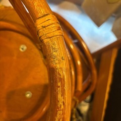 籐製ローチェアの画像