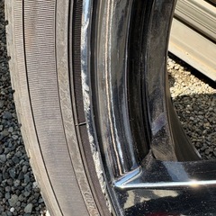 美品タイヤ付18インチメッキアルミホイール RAYS　VERSUS　18×7.5J　+48　5穴　PCD114.3　ハブ径73mm　4本セットの画像