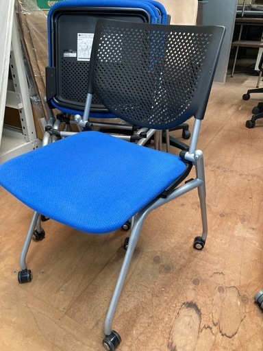 オカムラ プロスタック ネスティングチェア 4脚セット ミーティングチェア 中古
