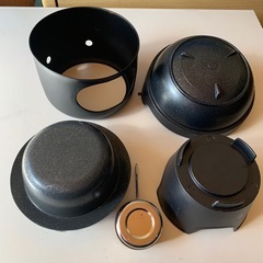 アウトドア調理器具 鍋 飯盒 ダッチオーブン キャンプ用品 4点セットの画像