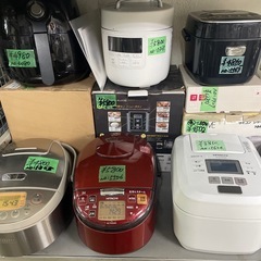 いろいろな炊飯器‼️3🈴と5🈴　　1つ￥1580円〜￥12800円‼️の画像