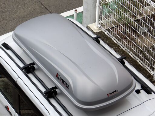 inno ルーフボックス BR764 シルバー 中古 左開き ルーフBOX 小型車、軽自動車用 関東の方引取り歓迎