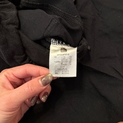 マタニティ　スキニーパンツ　ブラック　Lサイズの画像