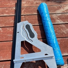 角度定規 丸ノコガイド定規 エルアングル Plus 併用目盛 1m 中古品 美品  ブルーシートおまけ 城南区七隈駅付近 駐車場ありの画像