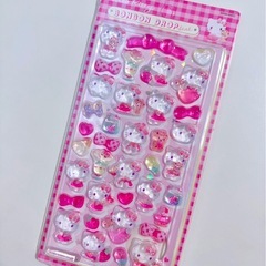 【新品未開封】即日発送サンリオハローキティボンボンドロップシール第2弾人気ピンクの画像