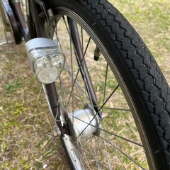 子ども乗せ自転車 前チャイルドシート付 3段変速 オートライト 26インチの画像