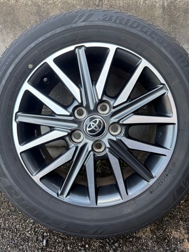 205/60R16 中古BSエコピアタイヤ4本と中古ホイール80系ヴォクシー純正！16×6j 114-5H