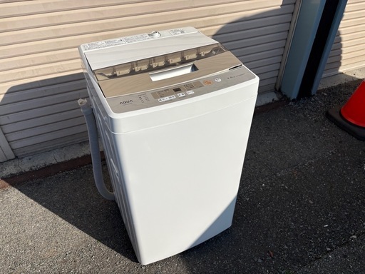 簡易清掃済み　2020年製　AQUA製の全自動電気洗濯機（AQW-S45H）