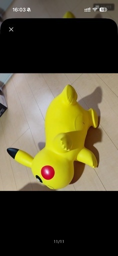 「中古」POKEMON AIR ポケモンエアー 正規品 (空気入れ用ポンプ付き) 乗用玩具 3歳 4歳 5歳