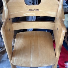 LARTAN　ハイチェア　木製　中古品　の画像