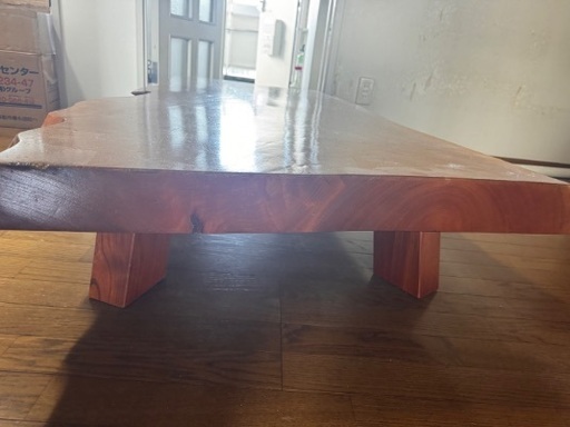 欅 一枚板 座卓 約135cm 厚8cm テーブル