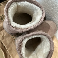 プティマイン　ムートンブーツ　17cmの画像